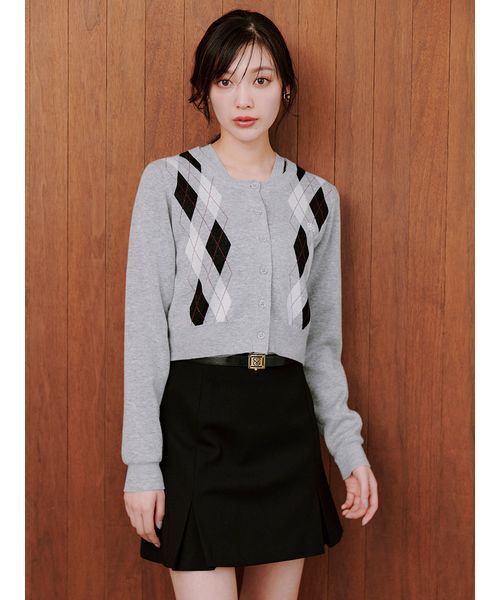 SNIDEL（スナイデル） カーディガン アーガイルカーディガン