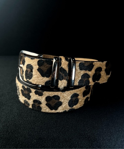 CALIFORNIA OUTFITTERS ベルト 10A17 レオパード柄 ハラコ調 ベルト 豹