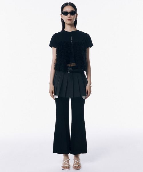 JOSE MOON（ジョゼムーン） スカート DOUBLEWAIST PLEATS MINISKIRT