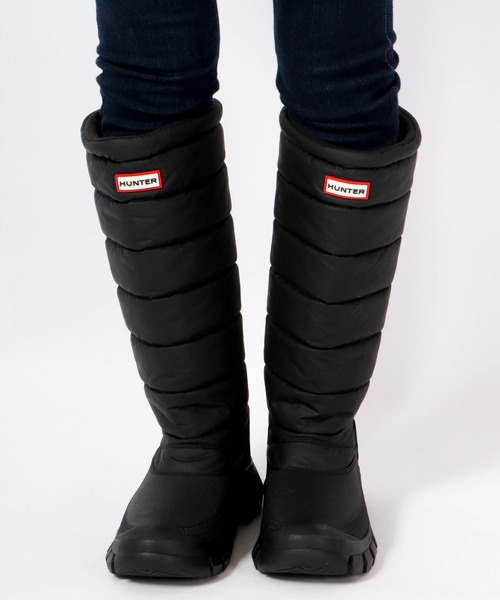 HUNTER（ハンター） ブーツ パファー トール スノー ブーツ レディース