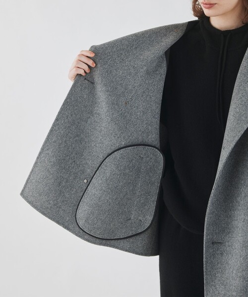 GALERIE VIE（ギャルリー ヴィー） ノーカラーコート コート ウール