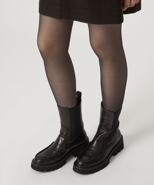 ODETTE E ODILE（オデット エ オディール） ブーツ チェルシーモカ