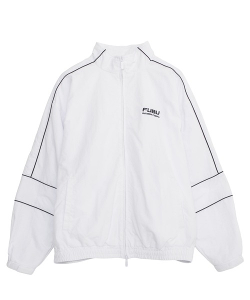 FUBU（フブ） ナイロンジャケット ブランド ロゴ 配色ライン ジップ