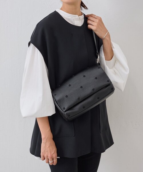 BEARDSLEY（ビアズリー） ショルダーバッグ バッグ 「本革」ドット