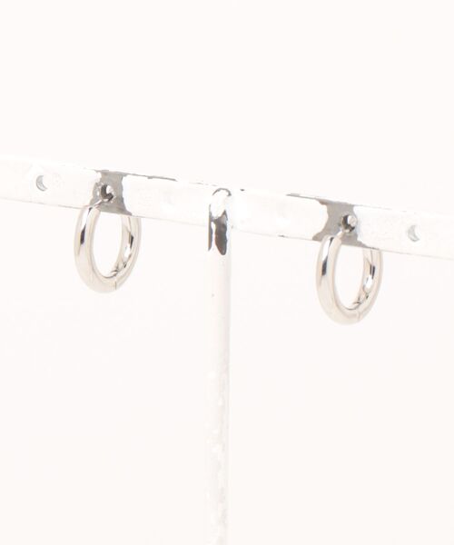 4℃ HOMME+（ヨンドシーオムプラス） ピアス シルバー フープ ピアス