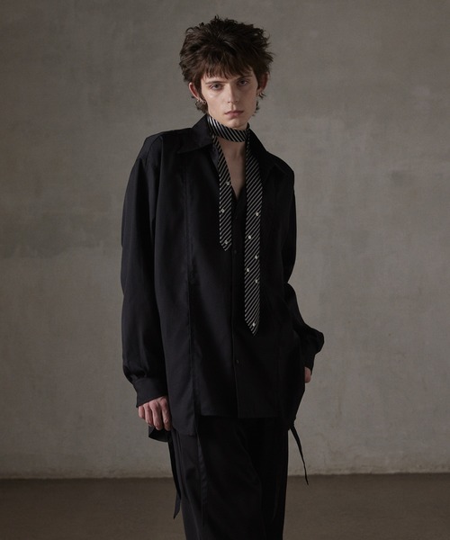 GRANCY シャツ 「GRANCY」Damage Docking DesignShirt / ダメージ