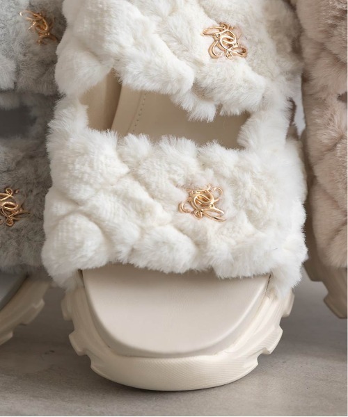 RANDA（ランダ） サンダル キルティングファースポーツサンダル