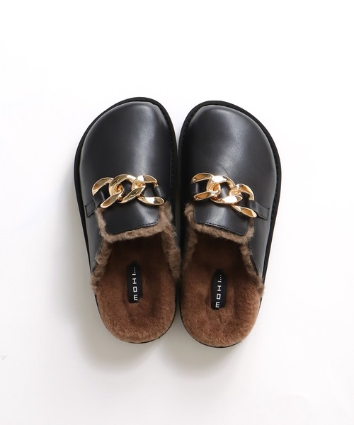 MOHI（モヒ） スリッポン 「MOHI/モヒ」チェーンファーサボ レディース
