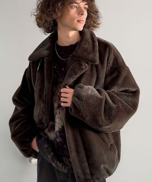 Classical Origin ブルゾン アウター 3wayベルト襟フェイクファー素材