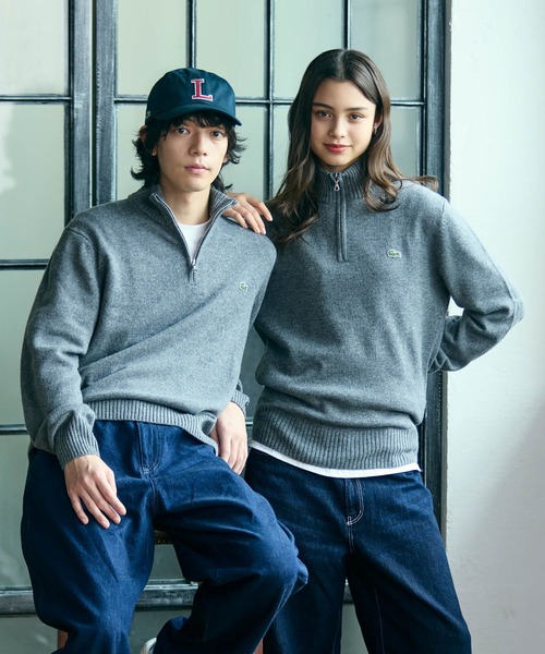 LACOSTE（ラコステ） セーター ニット ハイネックハーフジップ ウール