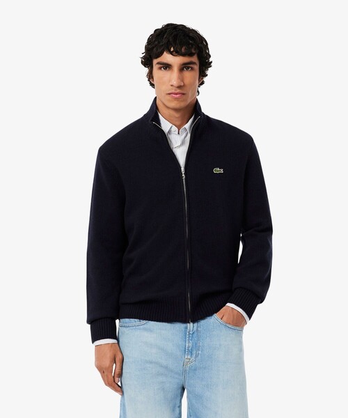 LACOSTE（ラコステ） セーター ニット ハイネックフルジップ ウール