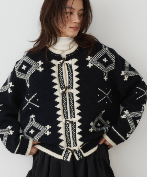 Libra Cue（リブラ キュー） ニット セーター クロスステッチニット