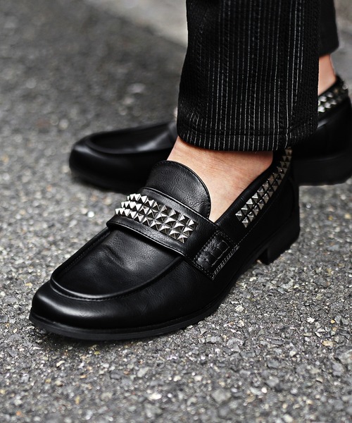 SOMEDIFF（サムディフ） ローファー スタッズローファー ローファー