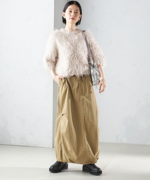 SHIPS（シップス） ブーツ 「WEB限定」厚底 ニット ブーツ レディース