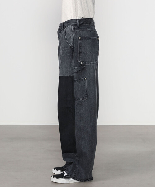 INSCRIRE（アンスクリア） ジーンズ | ブラックデニム ダブルニー