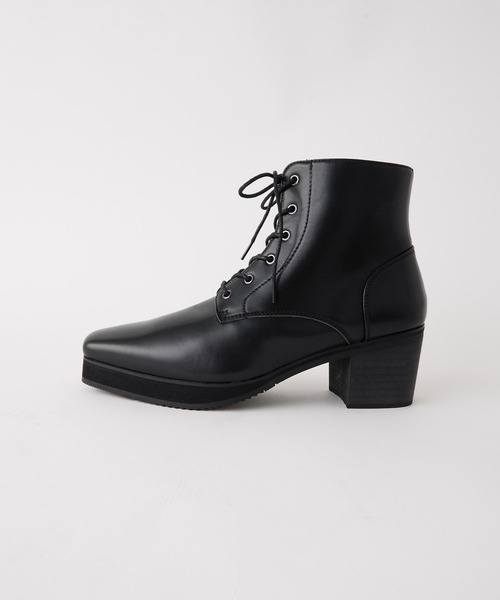 CLEL（クレイル） ブーツ 「CLEL」High Sole Design Heel Boots