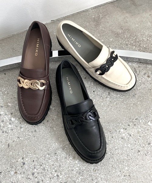 HIMIKO ローファー 「HIMIKO」「ZOZOTOWN限定」メタルモチーフトラック