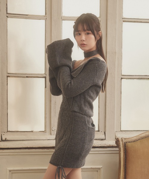 M DOLLY セットアップ *M DOLLY original* cable knit alba set up