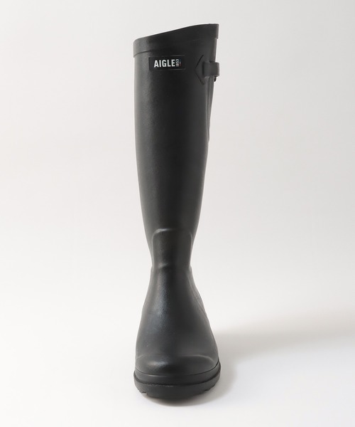AIGLE（エーグル） 長靴 レインブーツ 乗馬風バックル付きレインロング