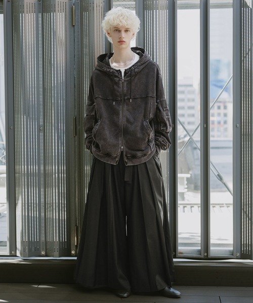 HARE（ハレ） パーカー 「SET UP対応」ピグメントダブルポケットZIP