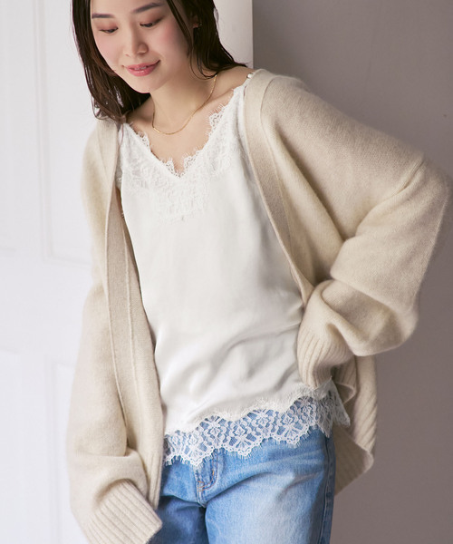 NOBLE（ノーブル） キャミソール 「追加」リバーレーストリミング