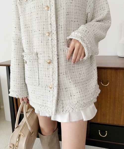 one after another NICE CLAUP ジャケット ノーカラージャケット WEB