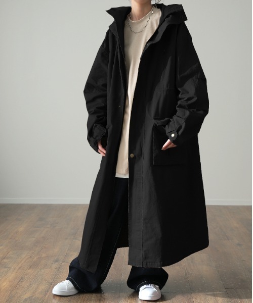 HUG.U（ハグユー） モッズコート コート 小顔モッズコート レディース