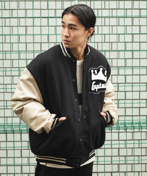 BROKEN BASE（ブロークンベース） ブルゾン アウター 切り替えワッペン