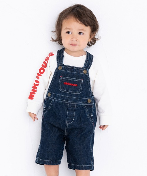 MIKI HOUSE（ミキハウス） サロペット オーバーオール ロゴデニム7分丈
