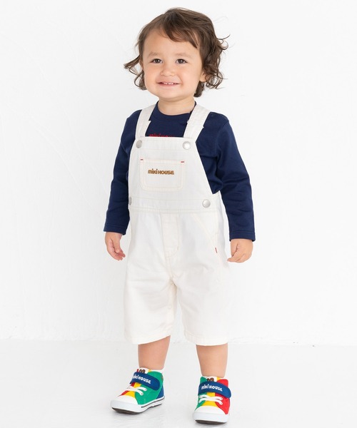 MIKI HOUSE（ミキハウス） サロペット オーバーオール ロゴデニム7分丈