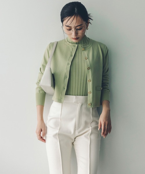 anuans（アニュアンス） カーディガン シルクブレンドベーシックニット