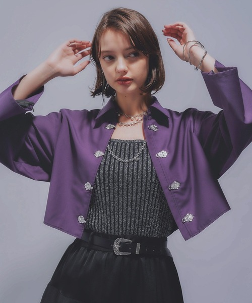 HARE（ハレ） ブラウス シャツ チャイナパーツシャツ(HARE) レディース