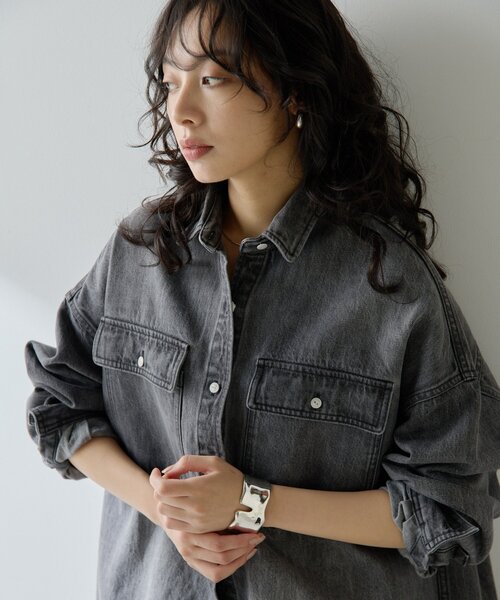 Whim Gazette（ウィム ガゼット） ブラウス シャツ コットンヘンプ