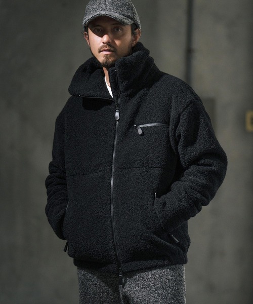 wjk reluxe ブルゾン アウター mj10066-wool pile volume neck