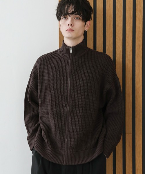 ASTRONOMY セーター ニット ビッグシルエット畦編みショート丈