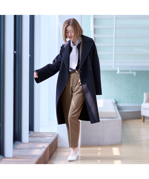 AOYAMA ピーコート pコート カシミヤの風合いの良さ、暖かさ、軽さを