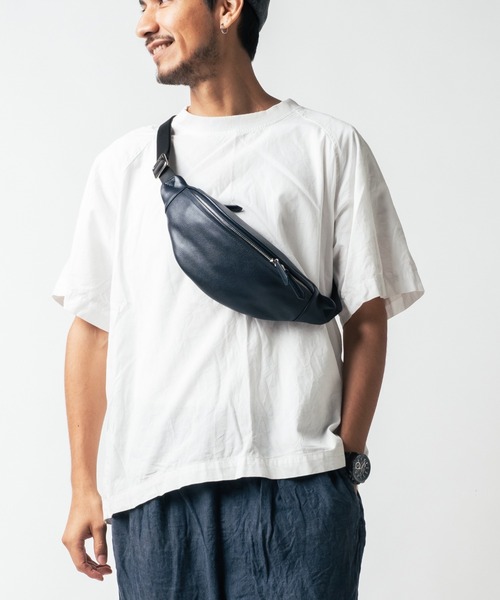 MURA（ムラ） ウエストポーチ 牛革 レザー YKKファスナー ボディバッグ
