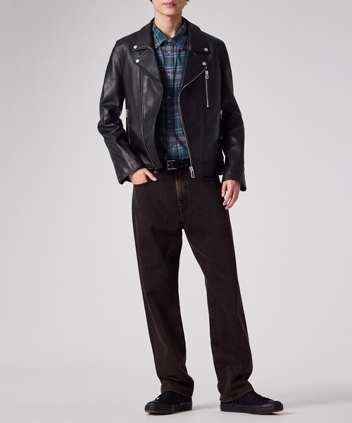 PS Paul Smith コート ジャケット シープスキン ダブルライダース