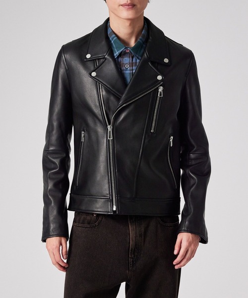 PS Paul Smith コート ジャケット シープスキン ダブルライダース