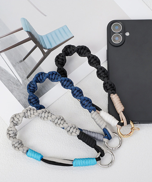 DEVICE（デバイス） パラコード編み アウトドア スマホストラップ