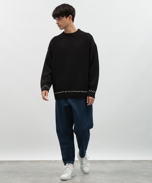 LAKOLE（ラコレ） セーター ニット ハンドステッチプルオーバー