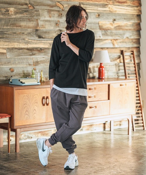 CAMBIO（カンビオ） トレーナー スウェット msw1626-ボートネック7分袖