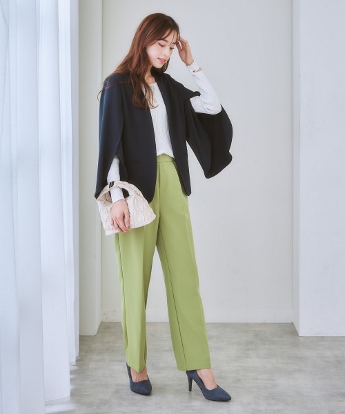 7days Life Styling スーツ 「セットアップ対応・洗える」ケープ風