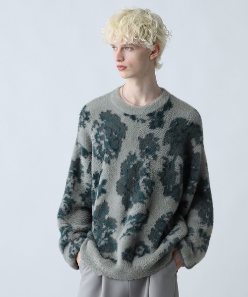 HARE（ハレ） セーター ニット シャギーニットガラプルオーバー(HARE