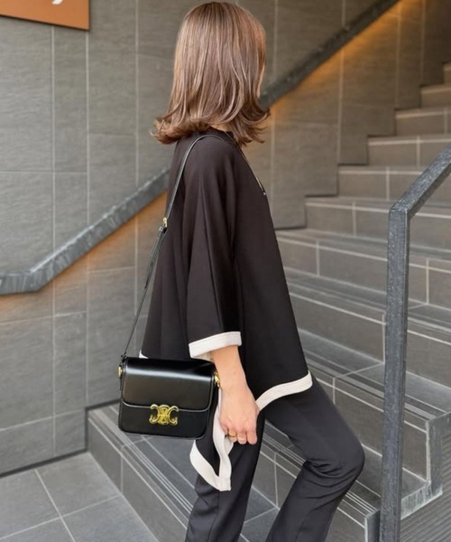 Bonjour Sagan（ボンジュールサガン） ポンチョ ライトダンボール配色