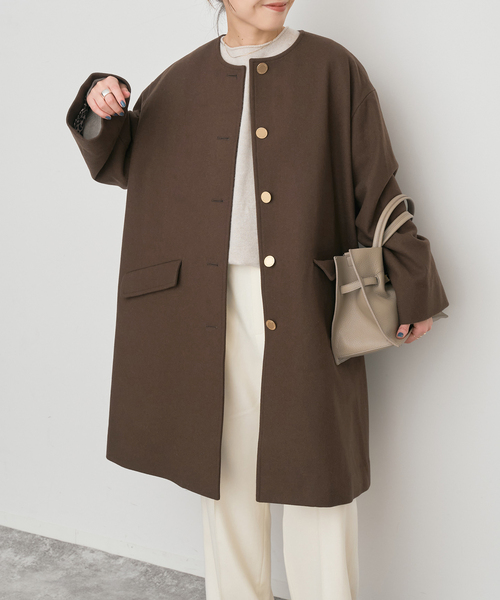 Spick＆Span（スピック アンド スパン） ノーカラーコート コート