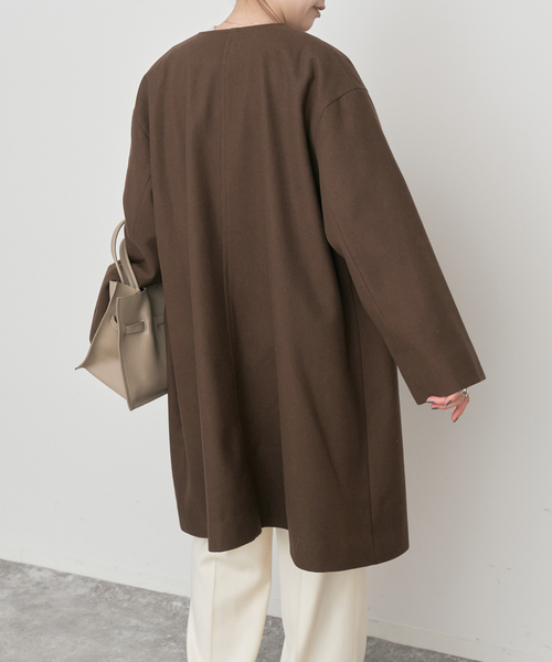 Spick＆Span（スピック アンド スパン） ノーカラーコート コート