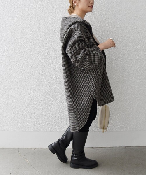 SHIPS any コート アウター 「WEB限定」SHIPS any: リバー フーデット