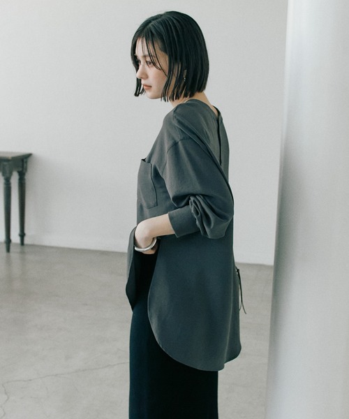 RIVE DROITE（リヴドロワ） ブラウス シャツ ジョーゼットポケット