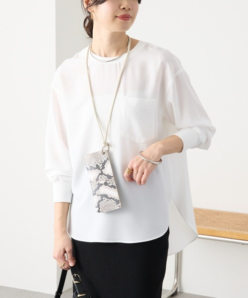 RIVE DROITE（リヴドロワ） ブラウス シャツ ジョーゼットポケット